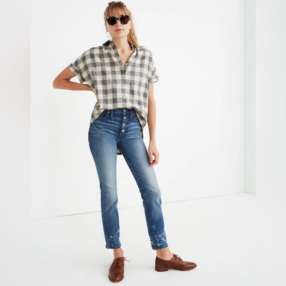 Madewell Jeans Women Size 24 Button Front Straight